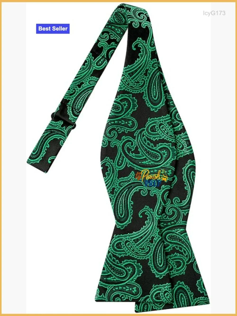 Self-Tied Bow Tie Paisley Pattern Formal Wear Adjustable Neck Size